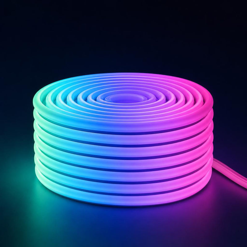 Tira LED neón RGB Nébula enrollada